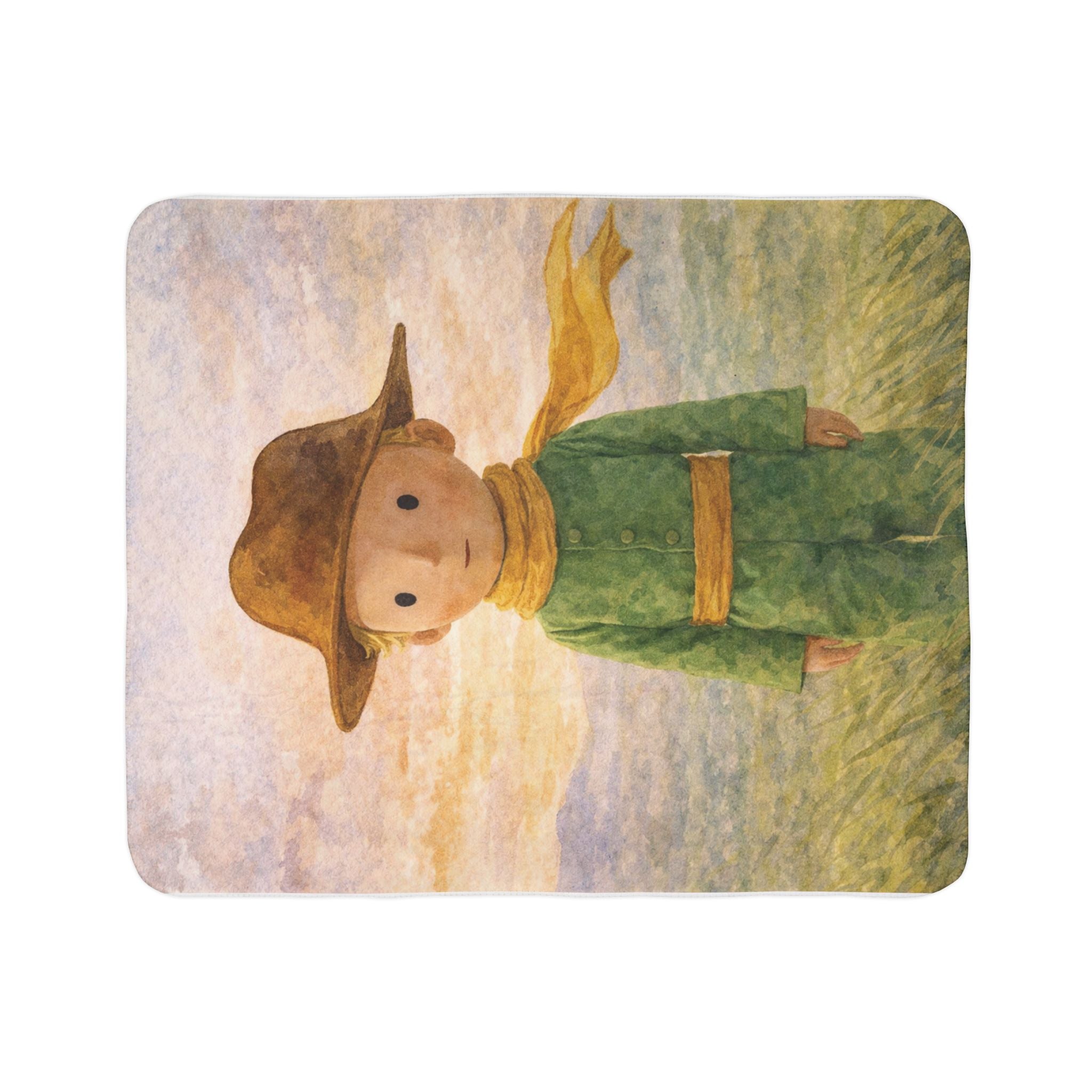 Le Petit Prince Illustration Sherpa Blanket