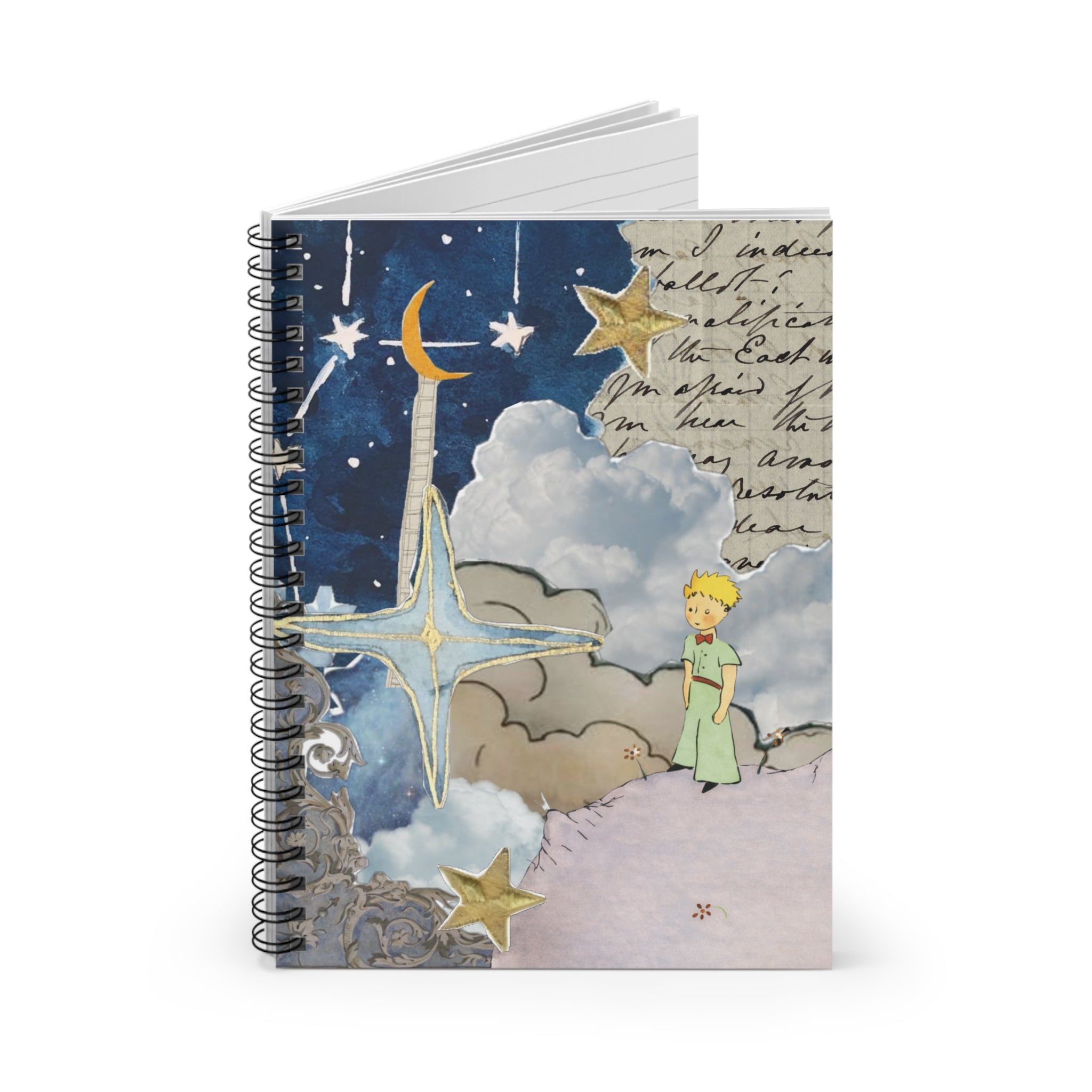 Le Petit Prince Collage Ruled Journal