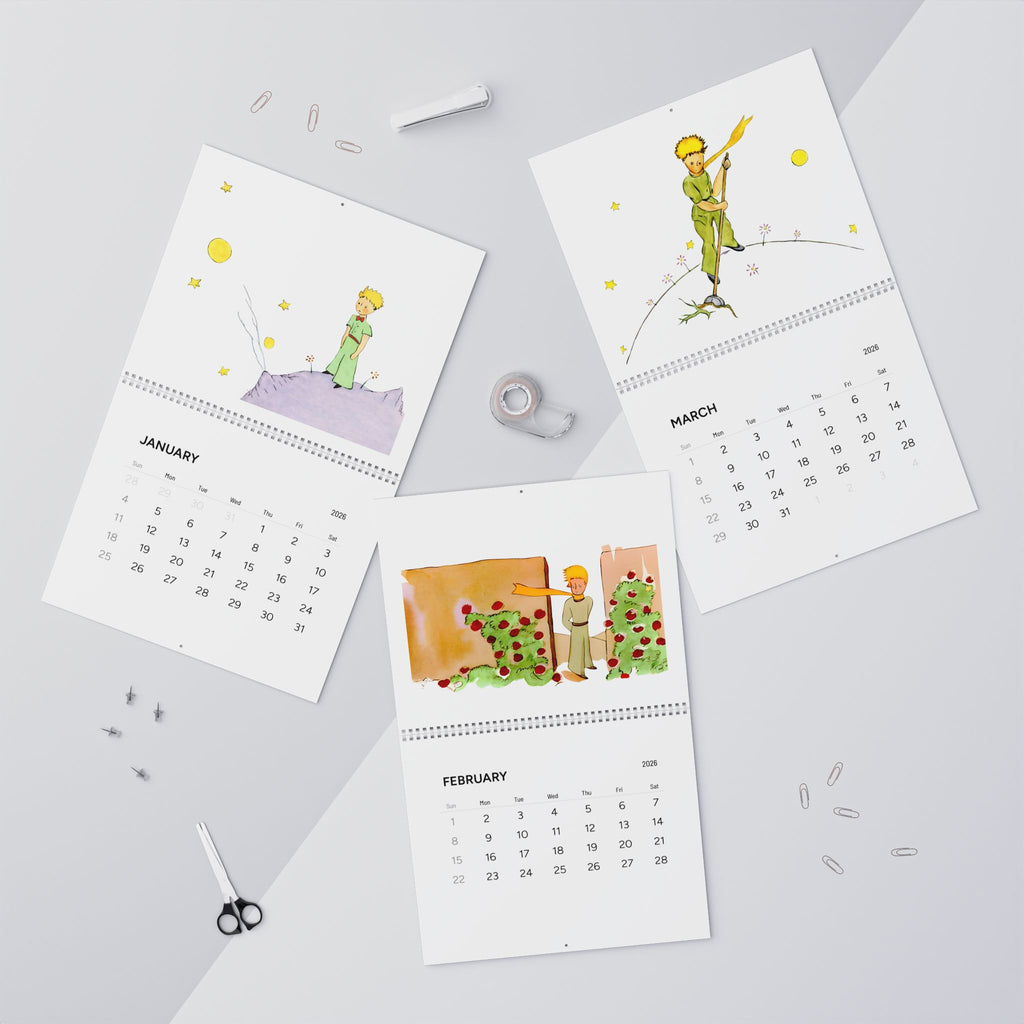 Le Petit Prince Wall Calendar (2026) | Illustrated Monthly Spiral Wall Calendar