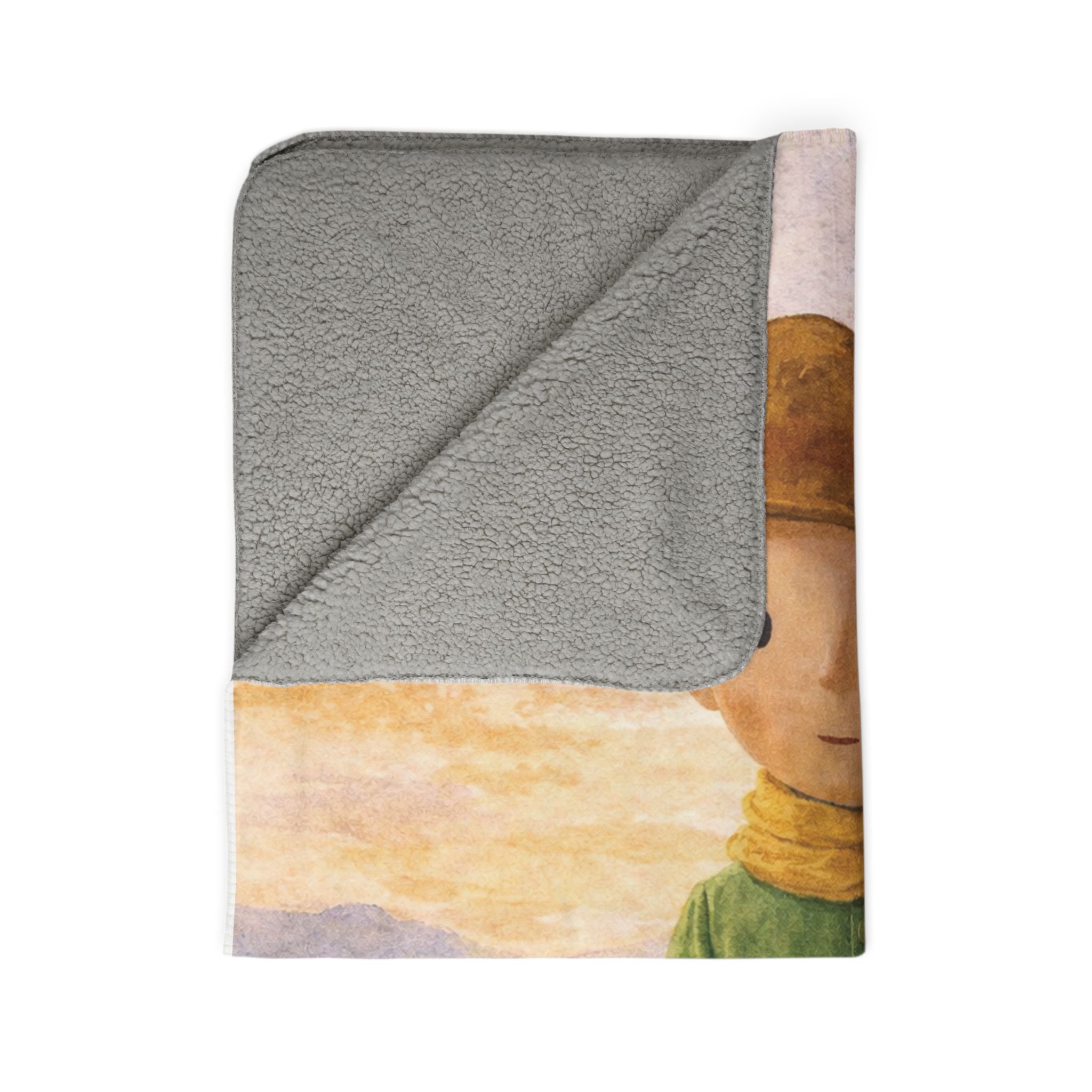 Le Petit Prince Illustration Sherpa Blanket